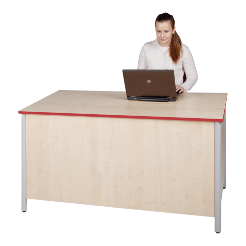 Lehrertisch, mit Front-&Seitensichtblenden B/H/T: 160x76x80 cm