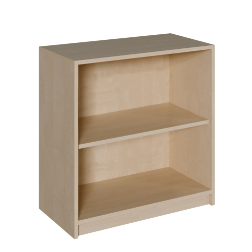 Korpus-Regal mit 2 Fächern in Ordnerhöhe B/H/T: 78x80x40 cm, Regal mit 1 Einlegeboden für 2 Ordnerhöhen
