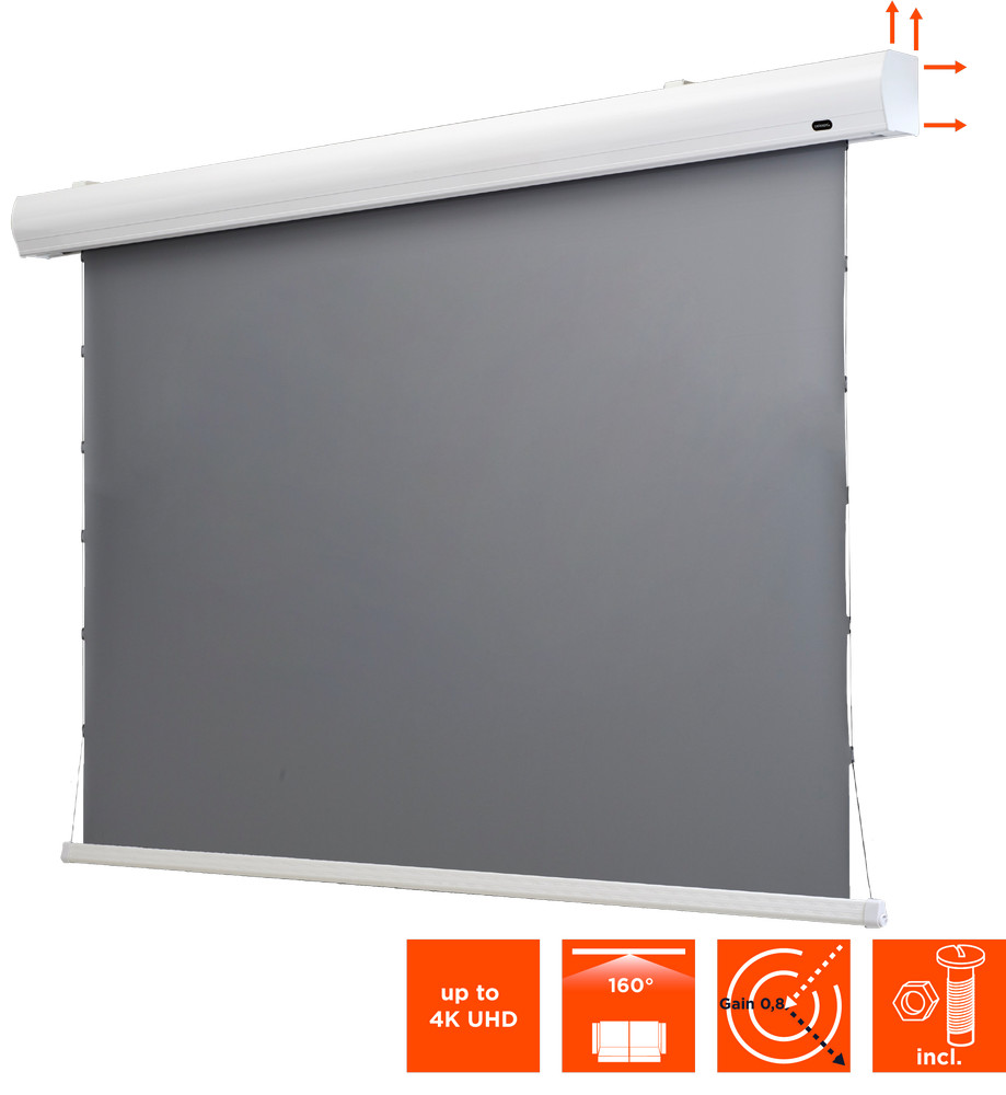 celexon HomeCinema Hochkontrastleinwand Tension 243 x 136 cm 110" - Dynamic Slate ALR