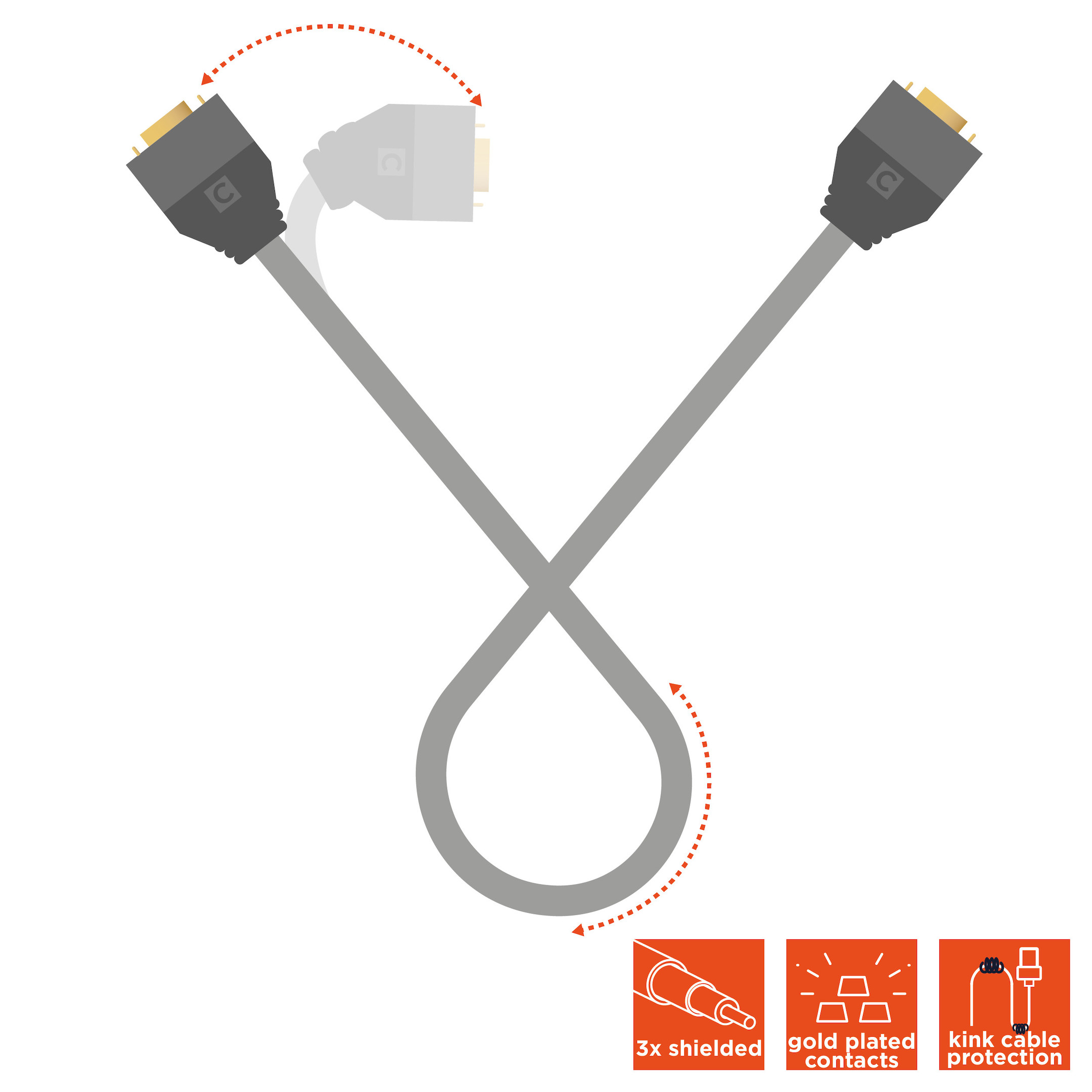 celexon VGA Kabel 5,0m - Professional Line