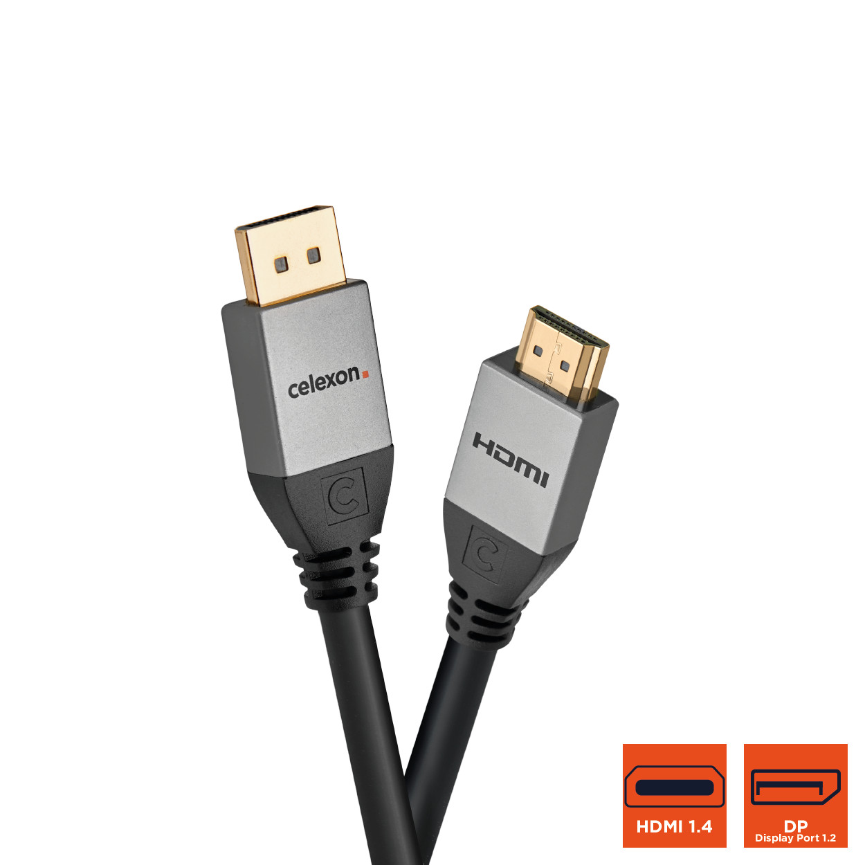 celexon DisplayPort auf HDMI Kabel 4K 1,5m - Professional Line