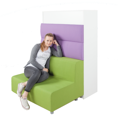 Wandpaneele für Relax! 1-Sitzer, Bezug schwer entflammbar B/H/T: 70x60x8 cm, 2-stöckig