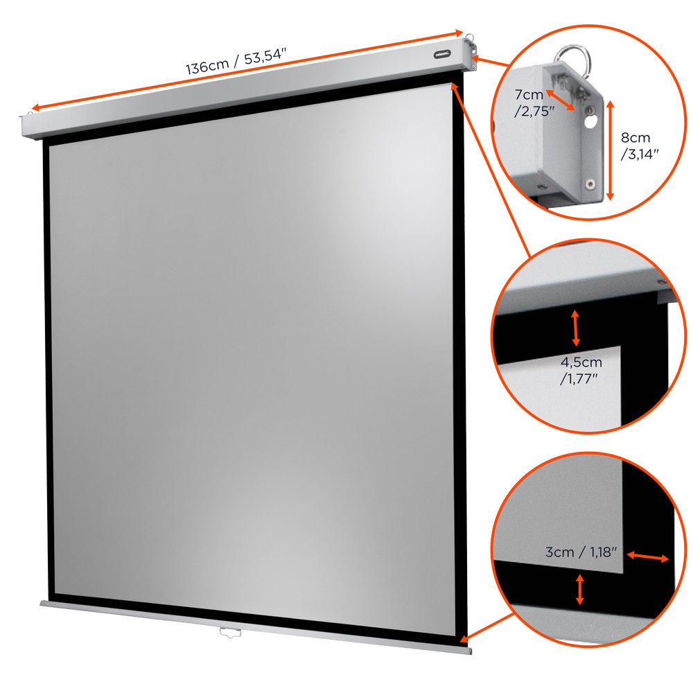 celexon Leinwand Rollo Professional Plus 120 x 120 cm