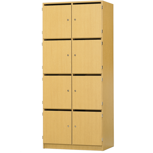 Schließfachschrank, 8 abschließbare Fächer & Briefschlitz B/H/T: 82x190x52 cm