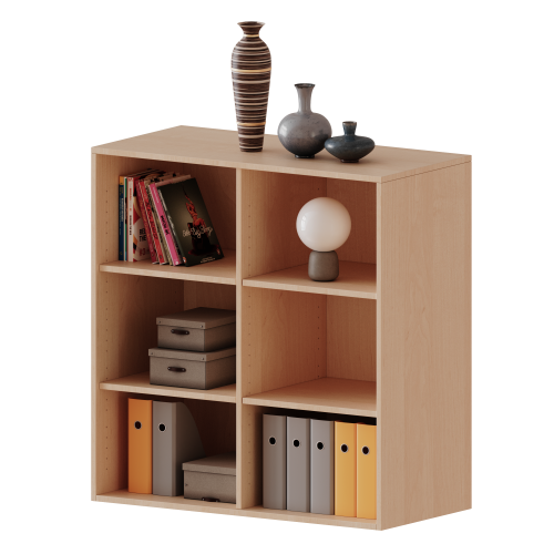 Aufsatzregal für ErgoTray Serie, 3 Ordnerhöhe - Serie evo180 mit Mittelwand, B/H/T: 104,5x108x60 cm
