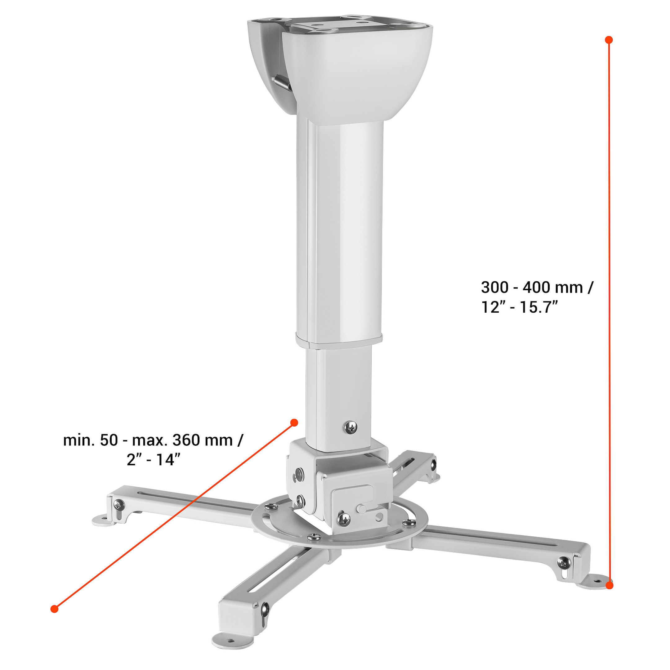 celexon Deckenhalterung universal MultiCel 3040 Pro - weiß