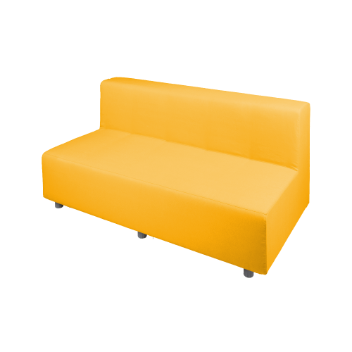 Relax! - Dreiersitzbank mit Lehne B/H/T: 138x70x72 cm, Sitzhöhe: 39 cm, Bezug Stoff