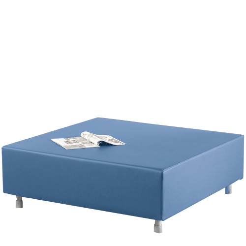 Sitzelement Quadrat groß aus der Sofaserie Wellness-Oase, Bezug Stoff oder Kunstleder B/H/T: 112x40x112 cm, Kunstleder & Polster schwer entflammbar