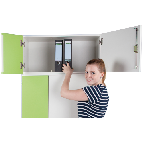 Aufsatzschrank für Notebooktower B/H/T: 80x40x50 cm, kleine Tür rechts