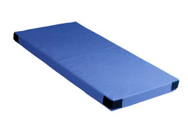 Turnmatte B/H/T: 200x6x100 cm, blau mit Klettverband