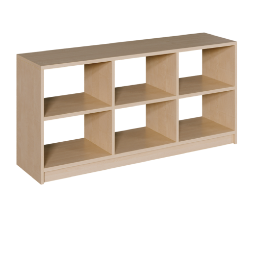 Korpus-Raumteilerregal, dreiteilig B/H/T: 152x60x40 cm, mit 2 Mittelwänden und 1 Einlegeboden je Segment; beidseitig offenes Regal - ohne Rückwand