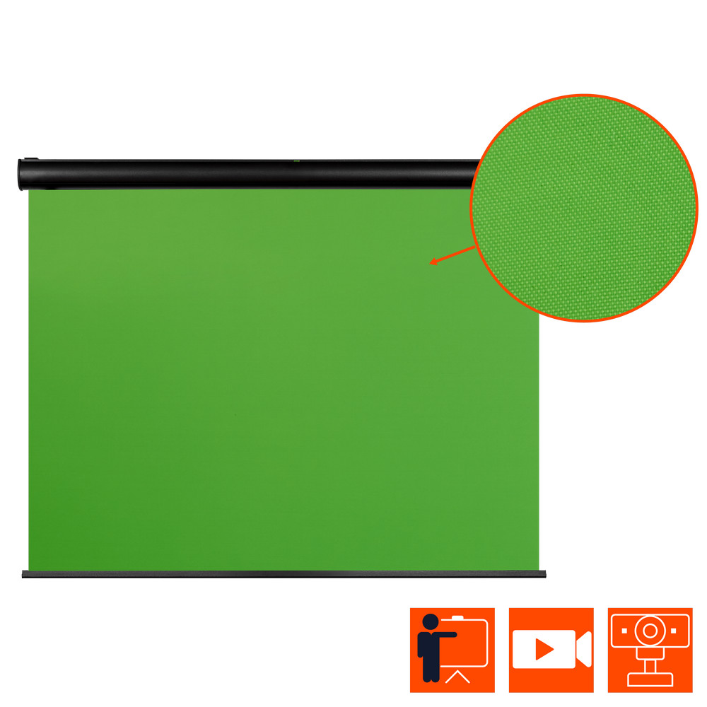 celexon Motor Chroma Key Green Screen 350 x 265 cm