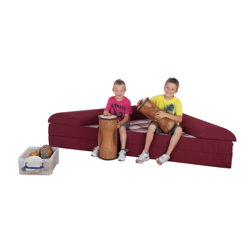 Ersatzbezug für KE5-V1 Maße (aufgeklappt): B/H/T: 160x15x160 cm, 2 Halbrund-Rollen 30x35x160 cm