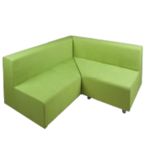 Sofa-Möbelelement mit Lehne B/H/T: 138x69x138 cm, Sitzhöhe: 39 cm, mit Kunstlederbezug